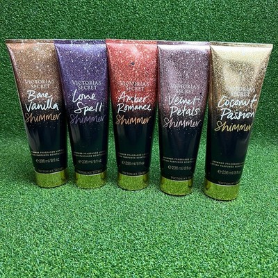 Victoria's Secret Shimmer Fragrance Lotions 8 fl oz Lot of 5