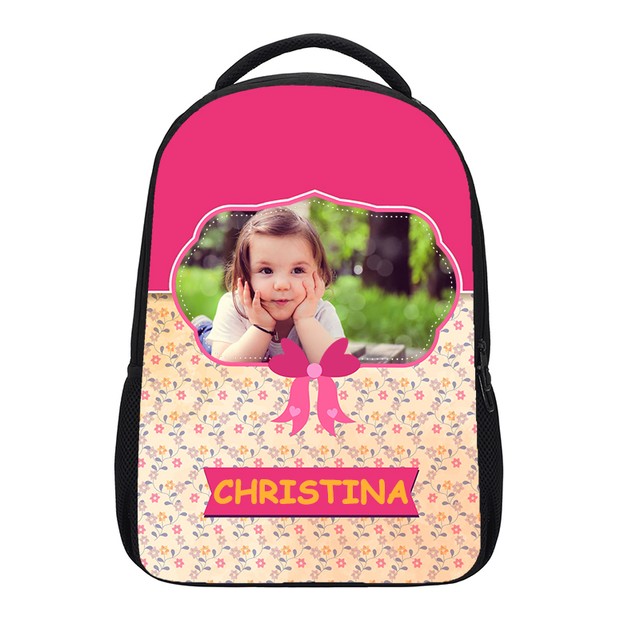 Kids Personalized Your Backpack School Bag Toddler Girls Put Image W/ Any Name eBay