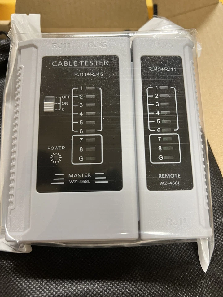 New RJ45 RJ11 CAT5 CAT6 NETWORK TOOL KIT CABLE TESTER CRIMPER - CU5 - Image 4 of 4