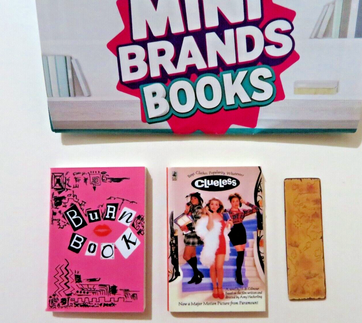 ZURU 5 Surprise Mini Brands BOOKS Rare Mean Girls Burn Book and Clueless