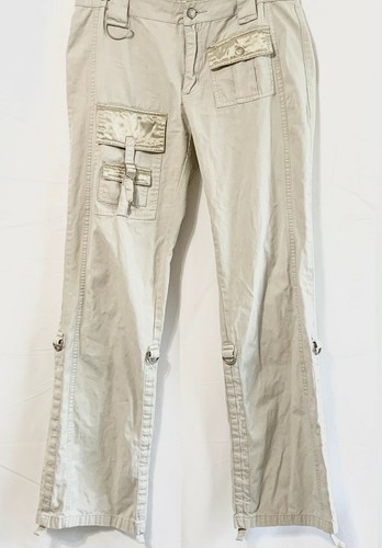 Beige/Gold Utility Cargo Pants Size 