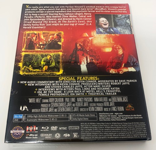 MOTEL HELL: Shout Factory Collector's Edition With Slipcover Blu-Ray DVD SEALED - Picture 2 of 3