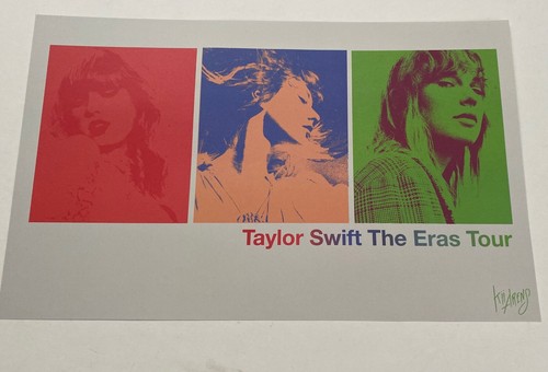 Juego de póster Taylor Swift Eras Tour City - Houston - Auténtico numerado leer descripción - Imagen 11 de 17
