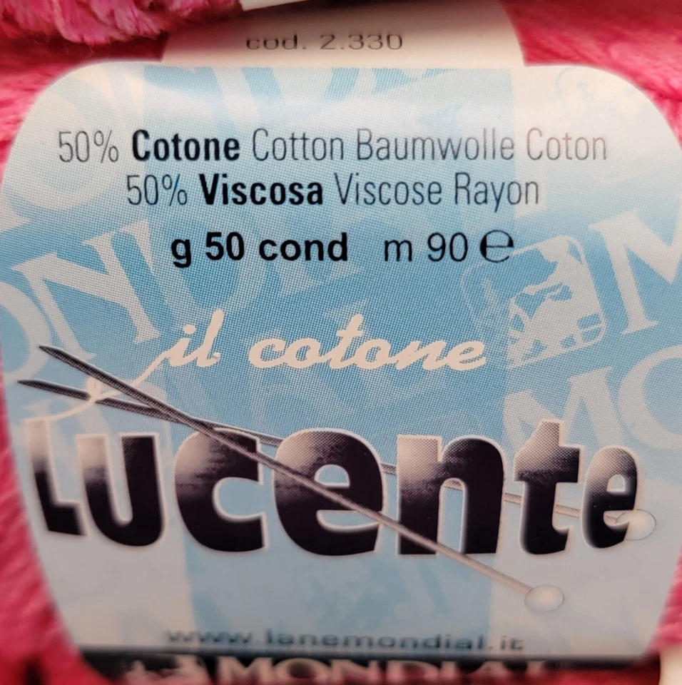 Nuevo Lote de 10 Bolas Modial Algodón Hilo Rosa #310 42yds 50g 50/50% Algodón/Rayón Foto 2 de 4