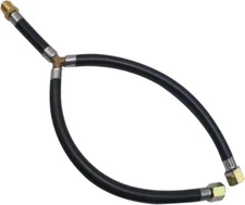 MENSI 3/8" Flare Gas Grill Flexible Connection Pipe Y Splitter Propane Black 