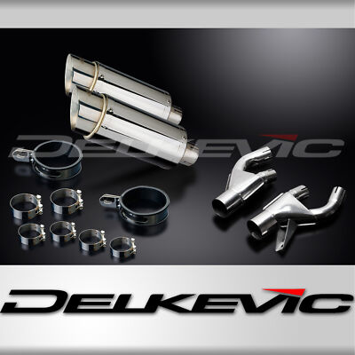 Yamaha VMX1200 V-Max 1984-2007 Slip On 8'' Round Stainless Exhaust Muffler Kit