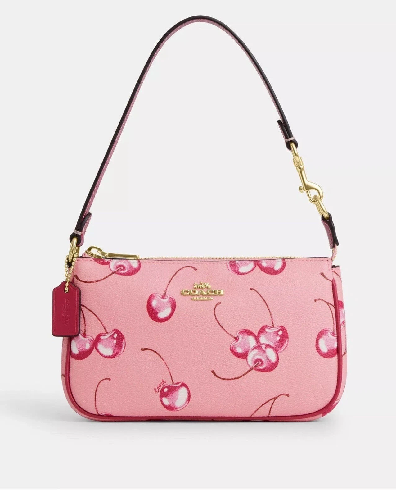 ❤️❤️ COACH CR827 Nolita 19 nuovo con etichette con stampa ciliegio