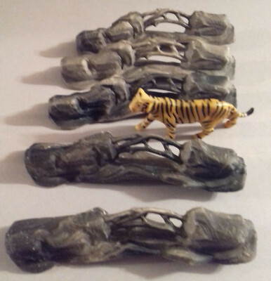 Figurines Clairet France Zoo Vintage 1950 - Rochers Savane Et Branches N°1