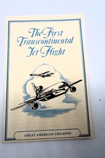 Vtg Longines Symphonette 1st Transcontinental Jet Flight Great American Triumphs