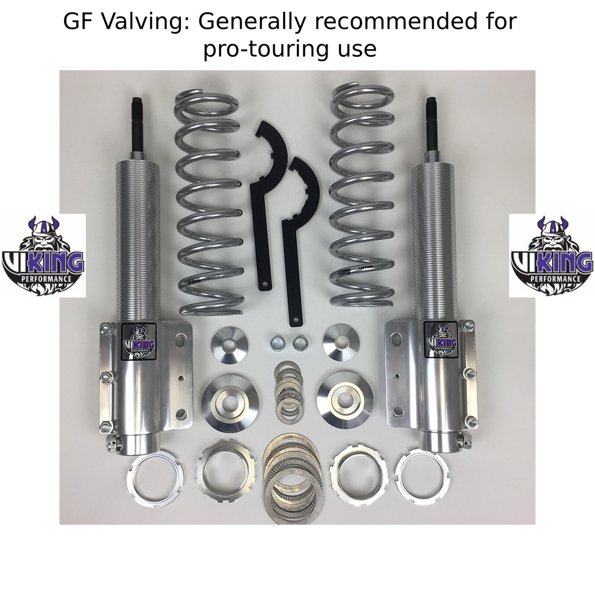 ヤウマ　ブルーウィットスプリング　2012 2005-2014 Mustang Viking Double Adjustable Front Coilover Struts