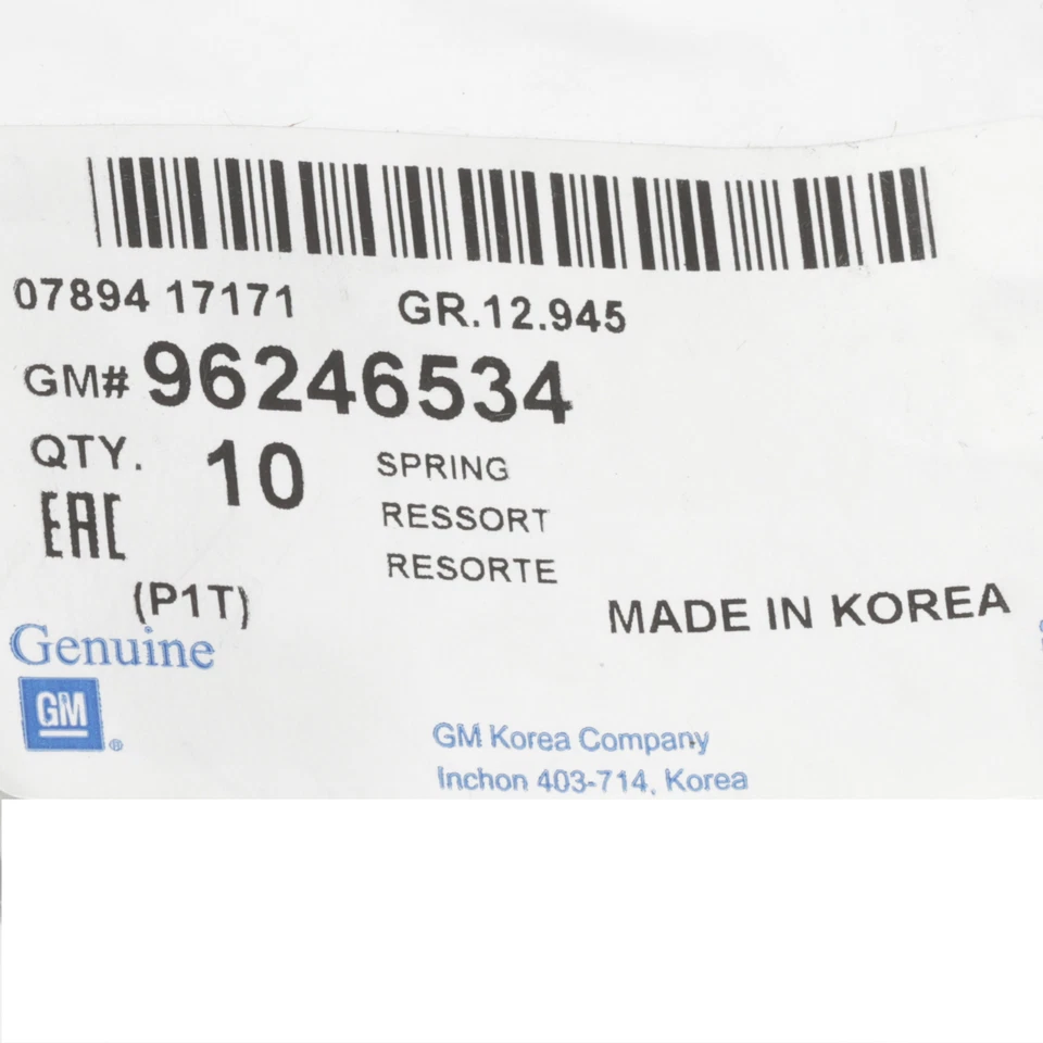 Clip de resorte de puerta de tanque de combustible panel cuarto de fabricante de equipos originales 04-11 Chevrolet Aveo Pontiac G3 Foto 4 de 4