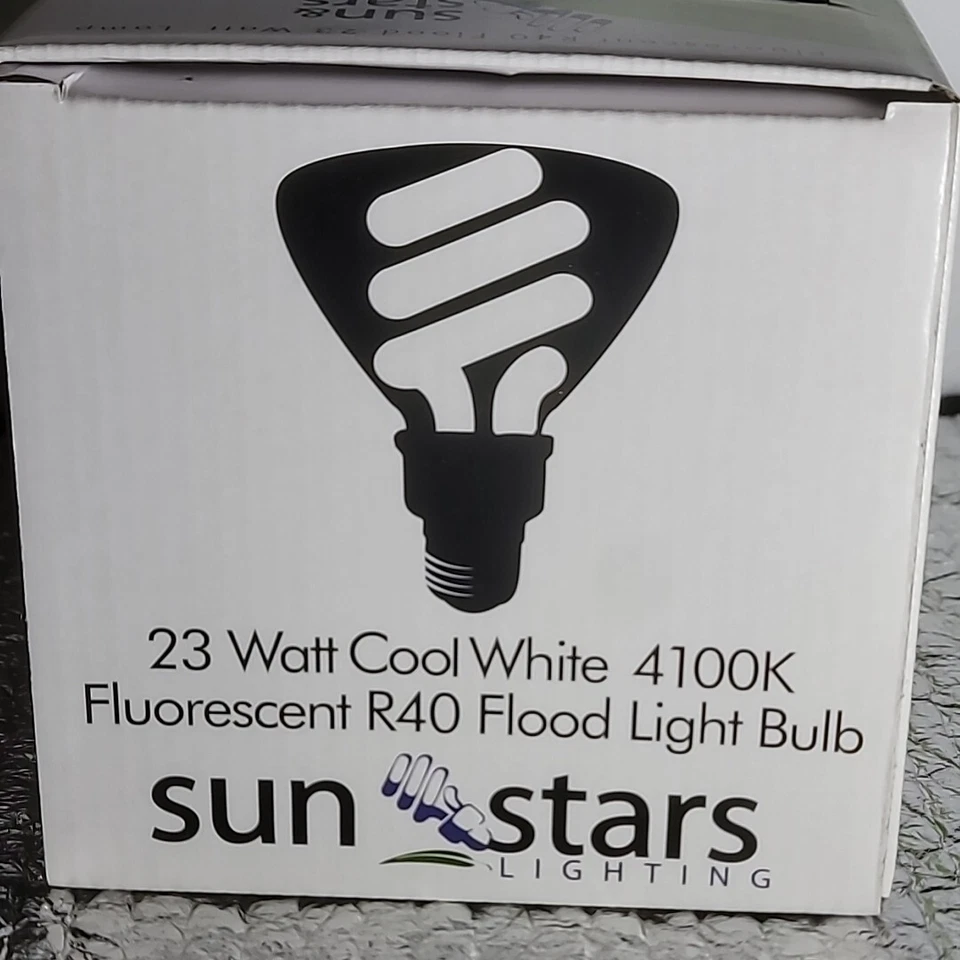 23W R40 Fluorescent Flood Light Bulb Lamp SSL23-R40/CW Cool White 4100K Sun&Star - Image 3 of 4