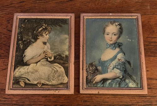 Perroneau Artist Young Girl With Kitten Reynolds Tate National Gallery 4x3 FRAME