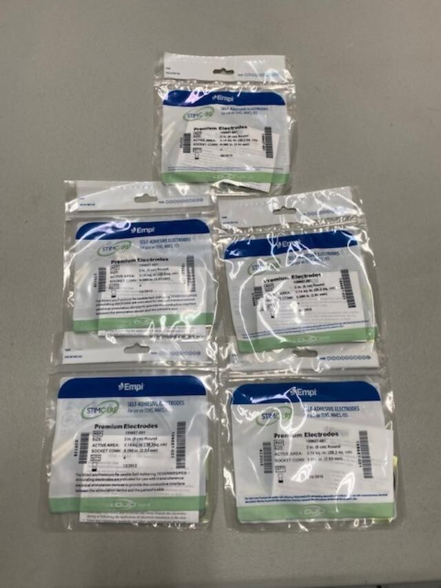 5 packs of 2" round EMPI Electrodes (20 total pads) eBay