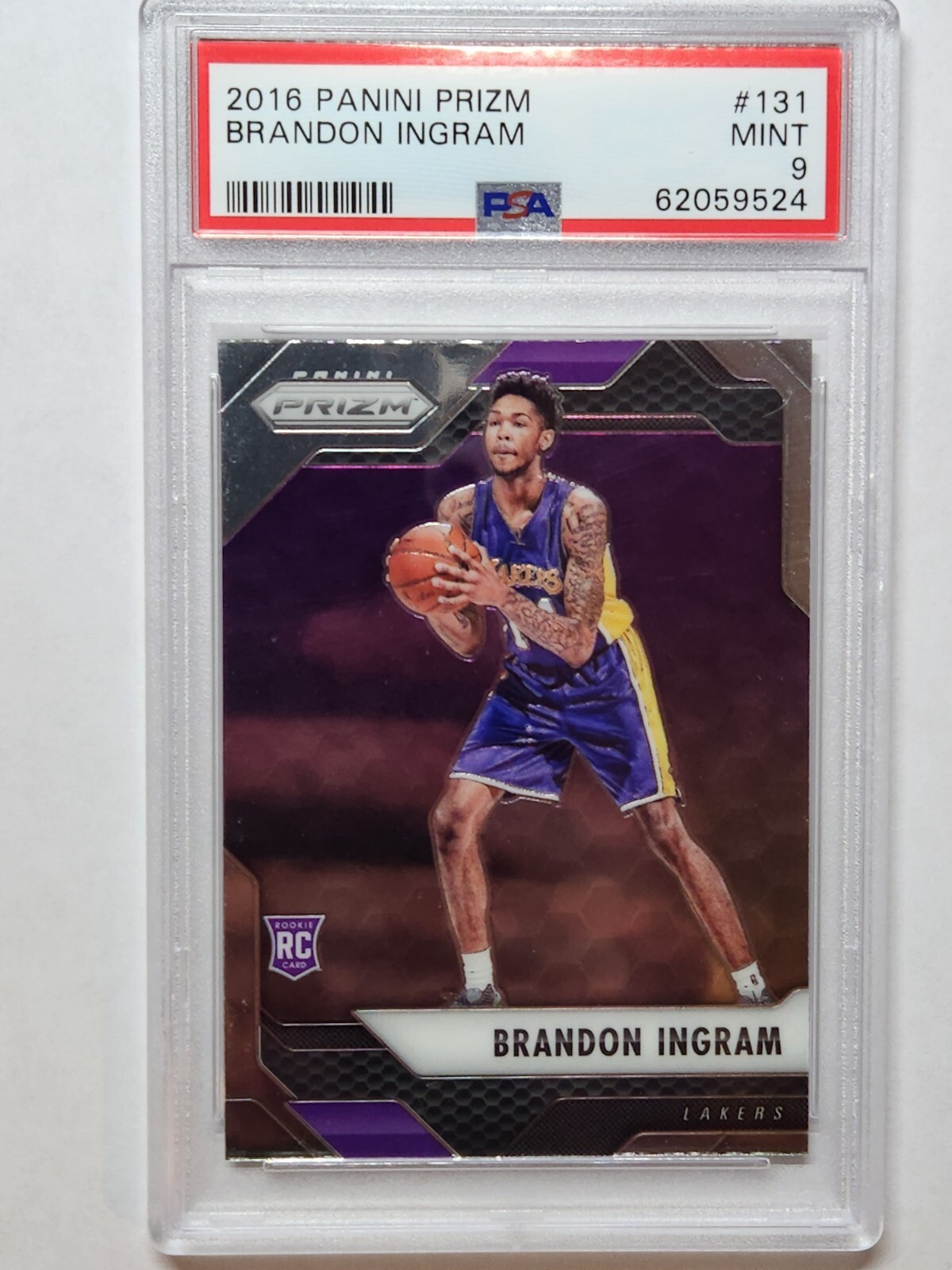 2016-17 Panini Prizm Brandon Ingram #131 PSA 9 MINT Rookie RC