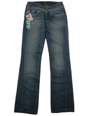 【THE MOZZ】Heeel Bootcut Denim Pants Women's Jeans KILLAH Jupiter W 27 28 IT 40 42 Low Waist