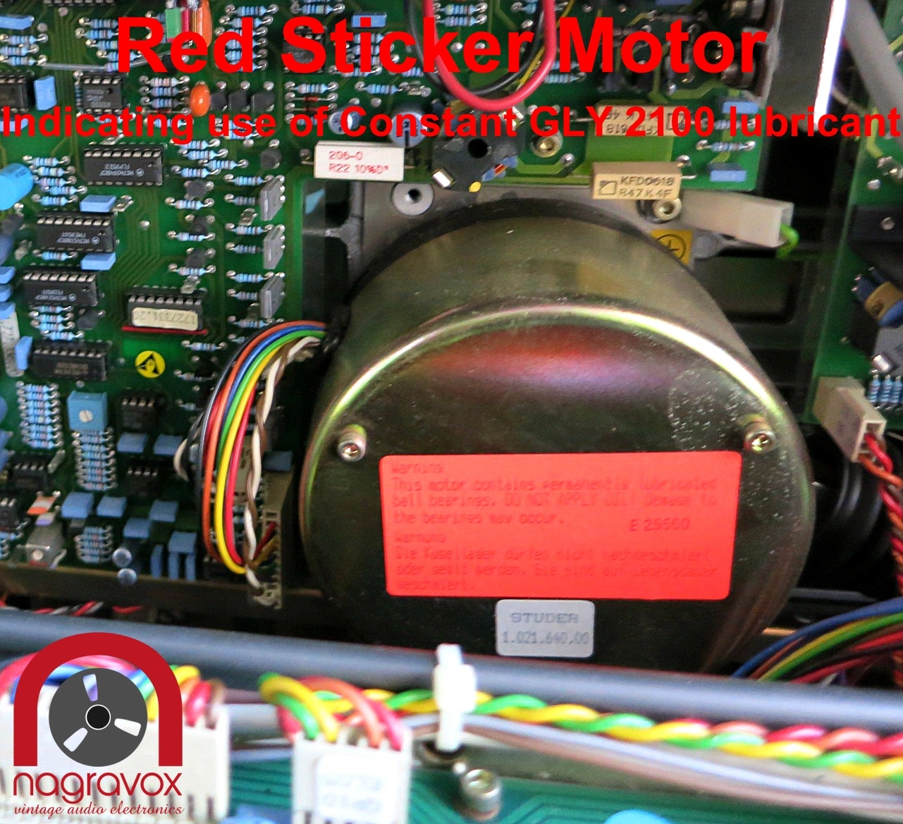 Studer A807 A812 Revox C270 Klueber CONSTANT GLY2100 capstan lubricant