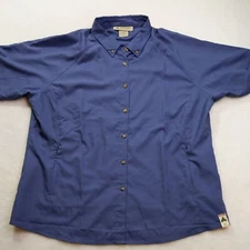 Wearguard Eco Collection Short Sleeve Button Down Shirt Womens XL Style 14398 B6