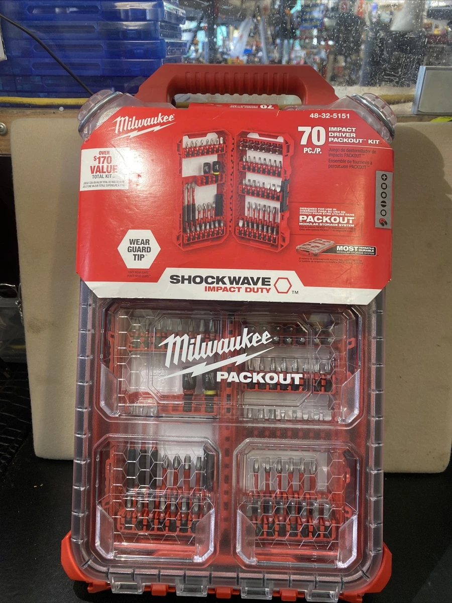 Milwaukee CANADA Impact Duty Driver Bit PACKOUT Kit 70 Piece eBay