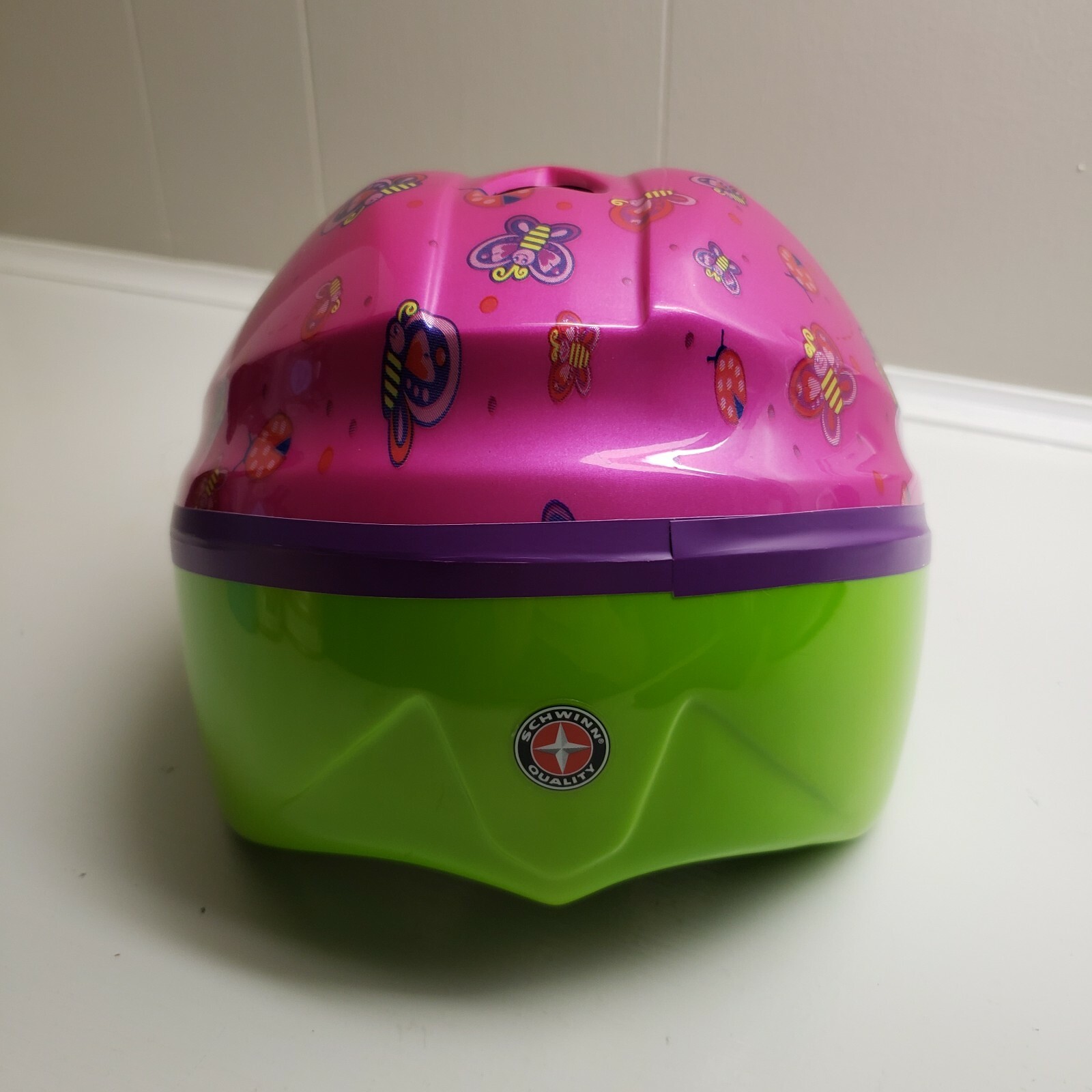 Girls INFANT Bike Helmet Schwinn Pink Butterflies Age 1-3 Easy Adjust Dial Fit