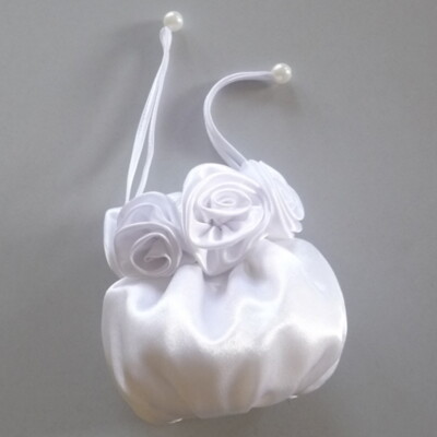 Brautbeutel Brauttasche Weiss Brautbeutel Brauttasche Pompom Rosen