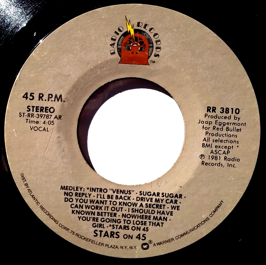 STARS ON 45 - Medley - Sugar Sugar / Beatles Medley - Vinyl 45rpm