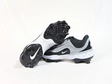 Nike Alpha Huarache Elite 4 Low MCS Gray & White Cleats Sz 8 NEW FD6221 002