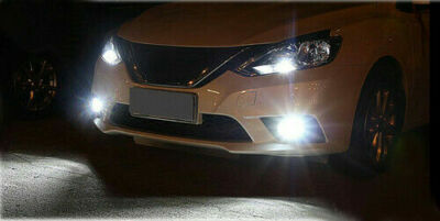 H8 100W 6000K White LED Fog Light Bulbs - Pair For INFINITI M37, M56, QX56, EX35, FX35