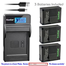 Kastar Battery LCD Charger for AHDBT-301 AHDBT-302 GoPro HD HERO3 Silver Edition