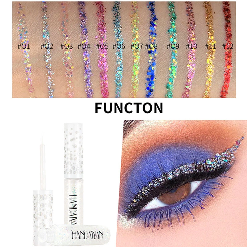 Eye Makeup Glitter Shiny Shimmer Diamond Liquid Eye Eyeliner Shadow Eyeshadow 。 - Image 2 of 4