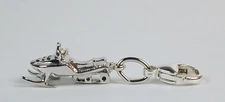 Sterling Silver Snowmobile Charm Free Shipping & Lobster Claw Clasp Included