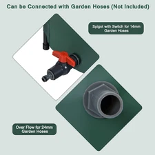 GOFLAME Rain Barrel Water Collector Portable Foldable Collapsible Tank,Spigot...