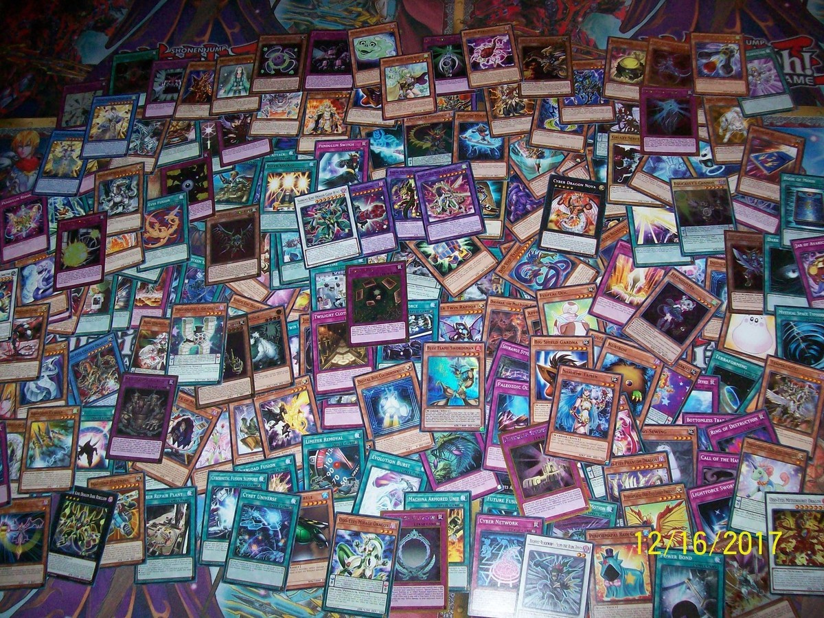 pile of yugioh cards Yu-Gi-Oh! Cards: Rare & Loose Cards Lot- 140 Common Yu-Gi-Oh! Cards |No Rare Duplicates |Includes Card Case