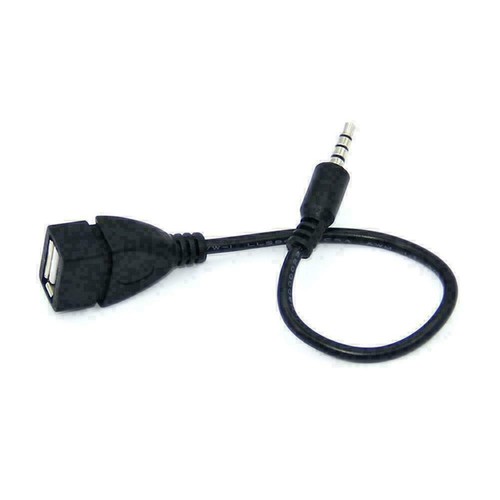Male Audio AUX Jack to USB 2.0 Type A Female OTG Converter Hot R2W7A2X7 0 X6A1 - Zdjęcie 4 z 12