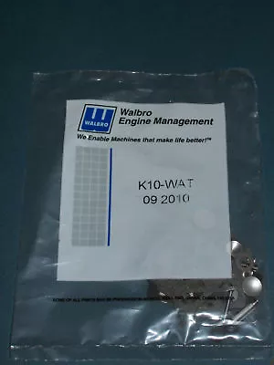 GENUINE WALBRO CARBURETOR REPAIR KIT # K10-WAT
