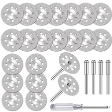 Diamant Trennscheiben 22mm, 20 Stück, für Dremel, Fliese Glas Ziegel Stein