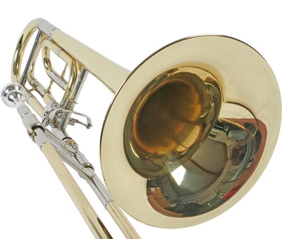 ORIGINAL KARL GLASER Karl Glaser Bb Bass Posaune Quartventil, verchromter Innenzug, Koffer, Mundstück