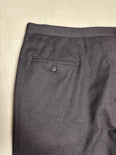 Wool Flannel Pants Mens 38x31 Brown Dress Trousers Vintage Old Money High Rise image 7