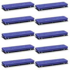 Namensschilder Magnetisch 10 Stück PVC Edelstahl blau flexibler Gebrauch