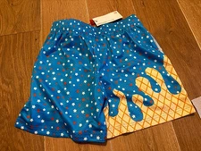 Baseball Lifestyle 101 Red White Blue USA Ice Cream Shorts YL Large New NWT