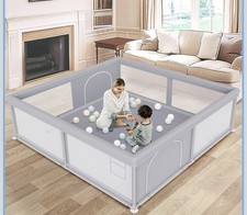 Large Baby Playpen 79x79 Inch, Playpens for Babies and Toddlers, Indoor  Out...
