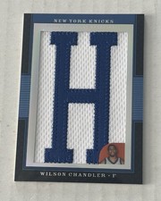 Wilson Chandler 2008 Topps Letterman Letter H Patch Rookie 5/5 New York Knicks