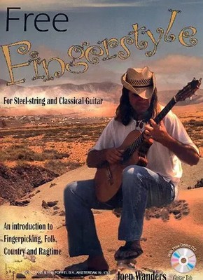 Joep Wanders | Free Fingerstyle (+CD) for guitar/tab | Songbuch (Gitarre)