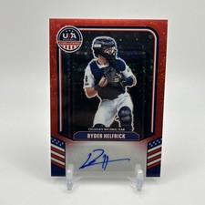 2026 Prizm Stars & Stripes Ryder Helfrick Red Disco RC Auto /25 #CNT-RH Arkansas
