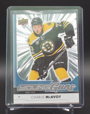 2025-26 Upper Deck SSP Silver Outburst Young Guns Renewed Charlie McAvoy -Bruins