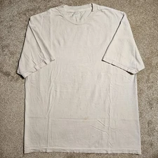 Vintage 90s Y2k Thrashed Lived-In Blank Stained T-shirt Mens XL Sleeze Punk Emo