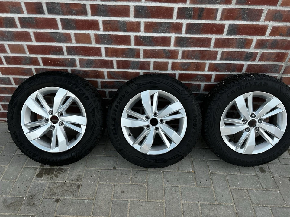 VW Polo 6 AW 2G Alufelge Winterreifen 15 Zoll 185 65 R15 Reifen 5x100 - Bild 4 von 4