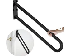 New ZUEXT 28 Inch Stainless Steel U-shaped Handrail for 1-5 Steps - 1.25" Tube