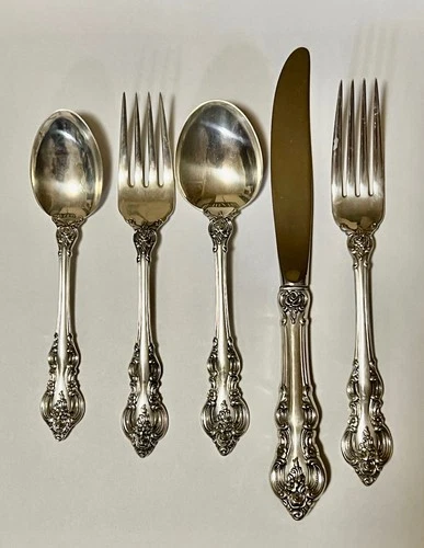 Towle El Grandee Sterling Silver Flatware Set for 8 with 5 Serving Pieces