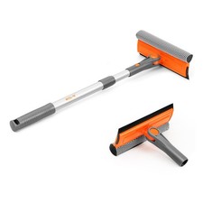 Professional Window Squeegee, 2-in-1 Rotatable Squeegee for Window Cleaning K...